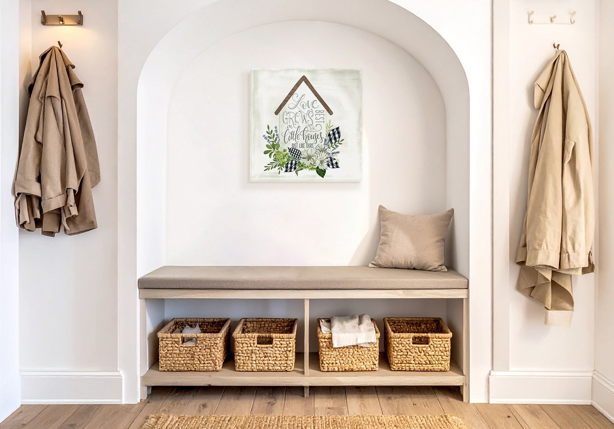 Family moments entryway and hallway wall art banner
