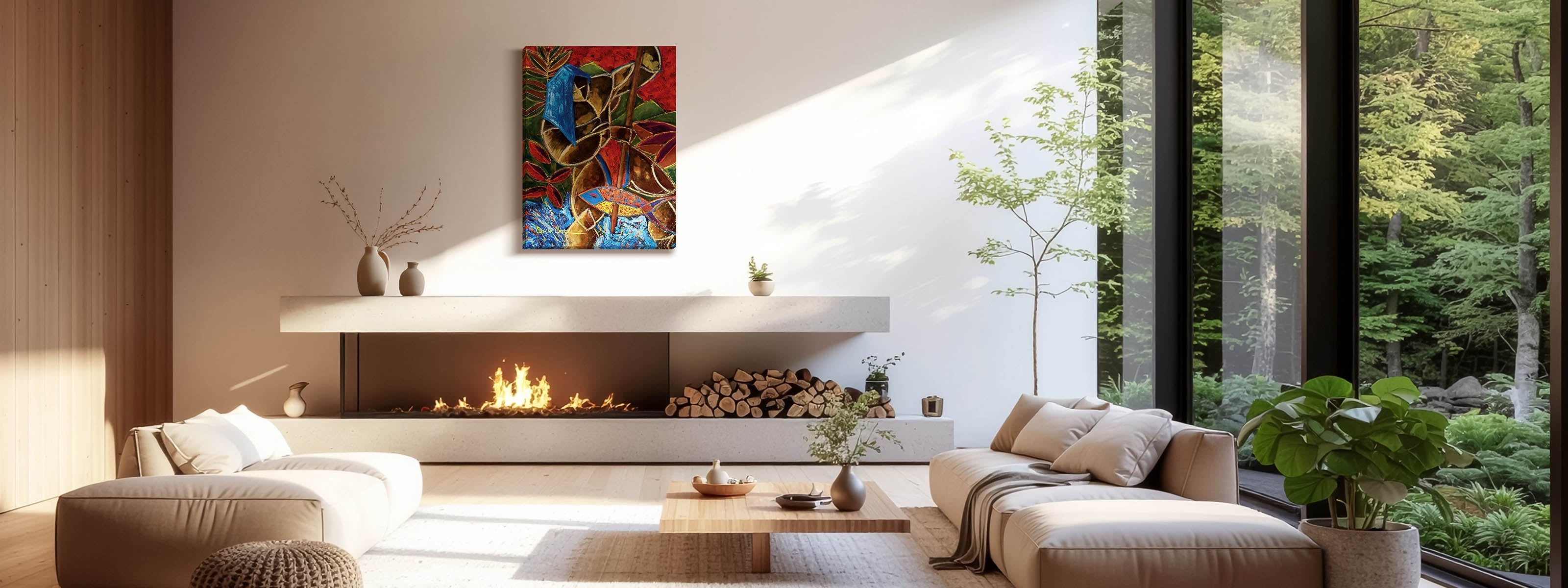Family room wall art guide - canvas prints for the room where your family actually spends time together, from warm and inviting to bold, playful, and refined