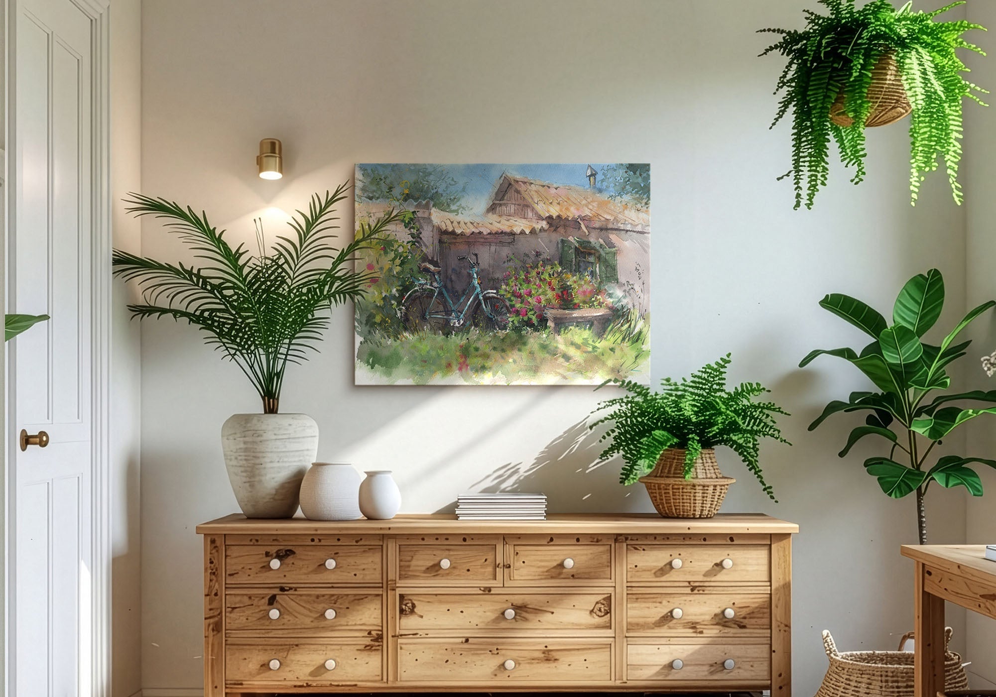 Welcoming Vibes entryway and hallway wall art banner