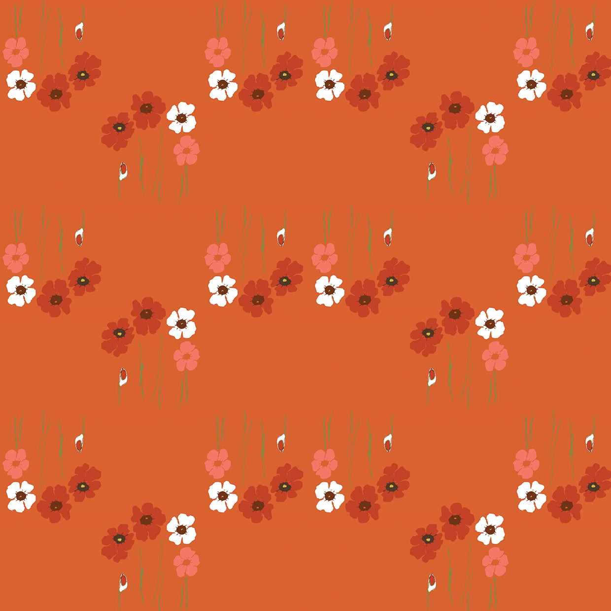 Pattern Coquelicot Corail