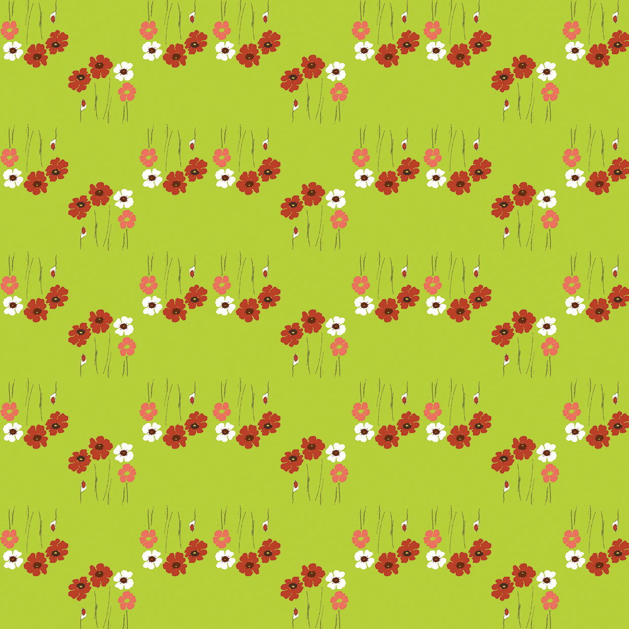 Pattern Coquelicot Lime