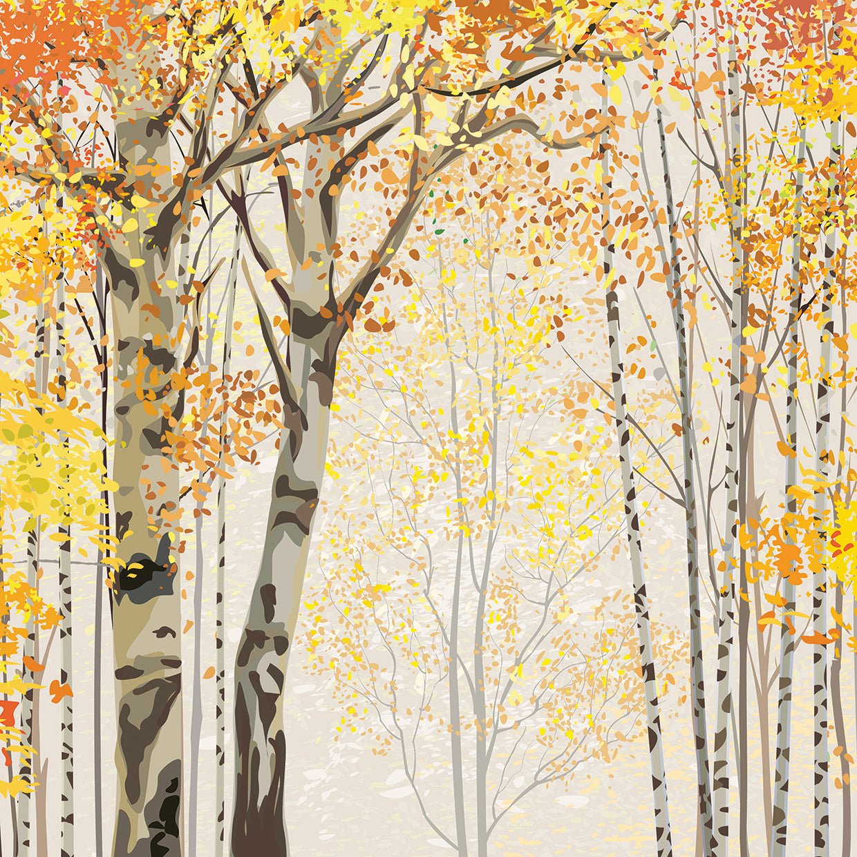 Mod Birch Autumn Forests