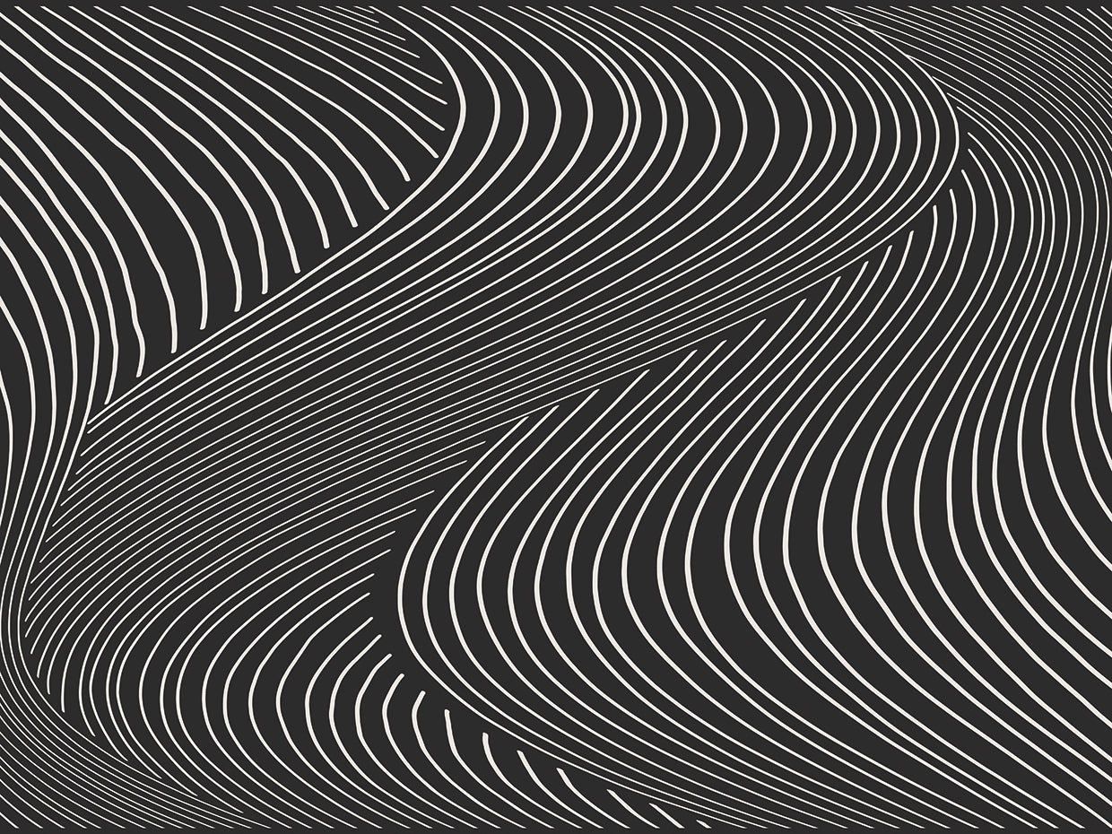 Ondas de línea de terciopelo negro Lienzos