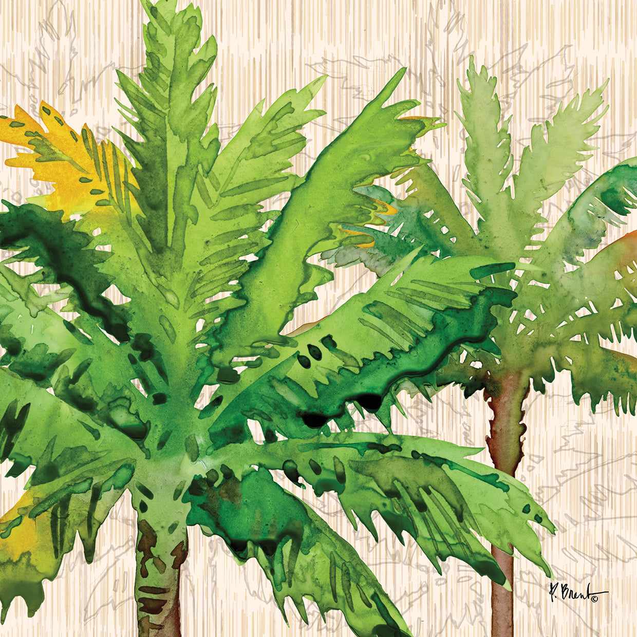 Lienzos Hilo Palms III