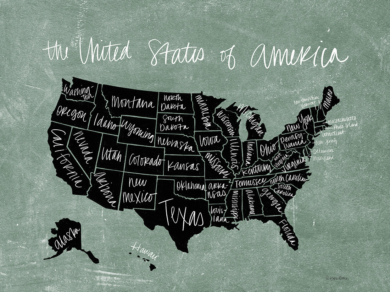 Chalk USA Map