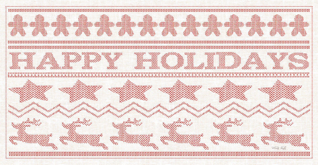 Happy Holidays Stitchery