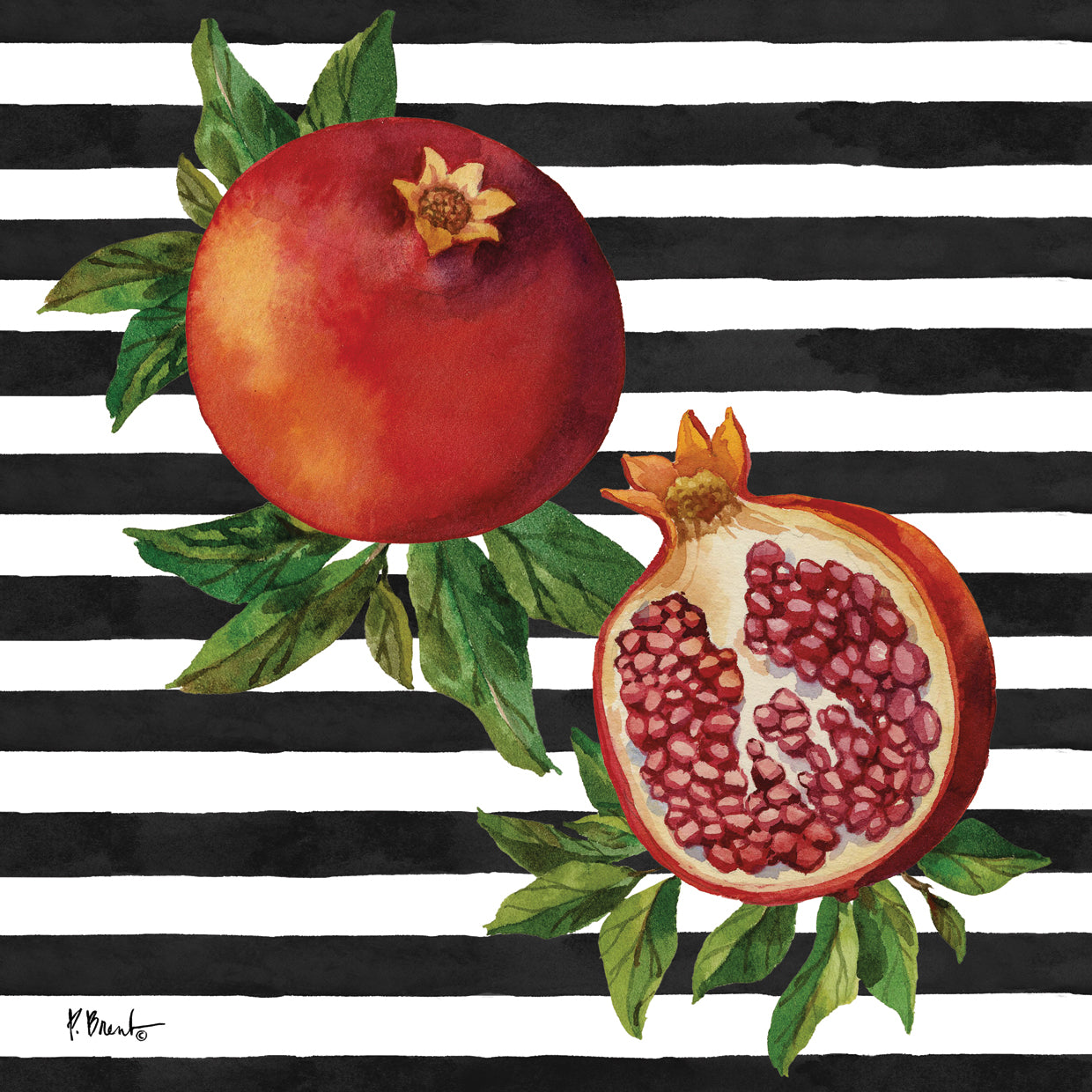 Pomegranate Bunch I – Stripes