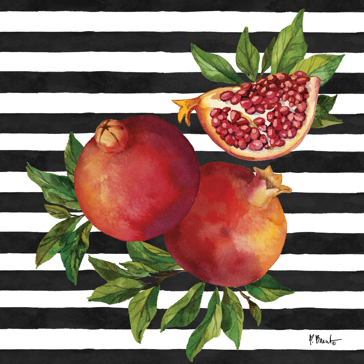 Pomegranate Bunch II – Stripes