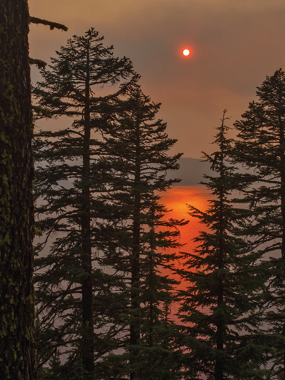 Smokey Sunset - Crater Lake