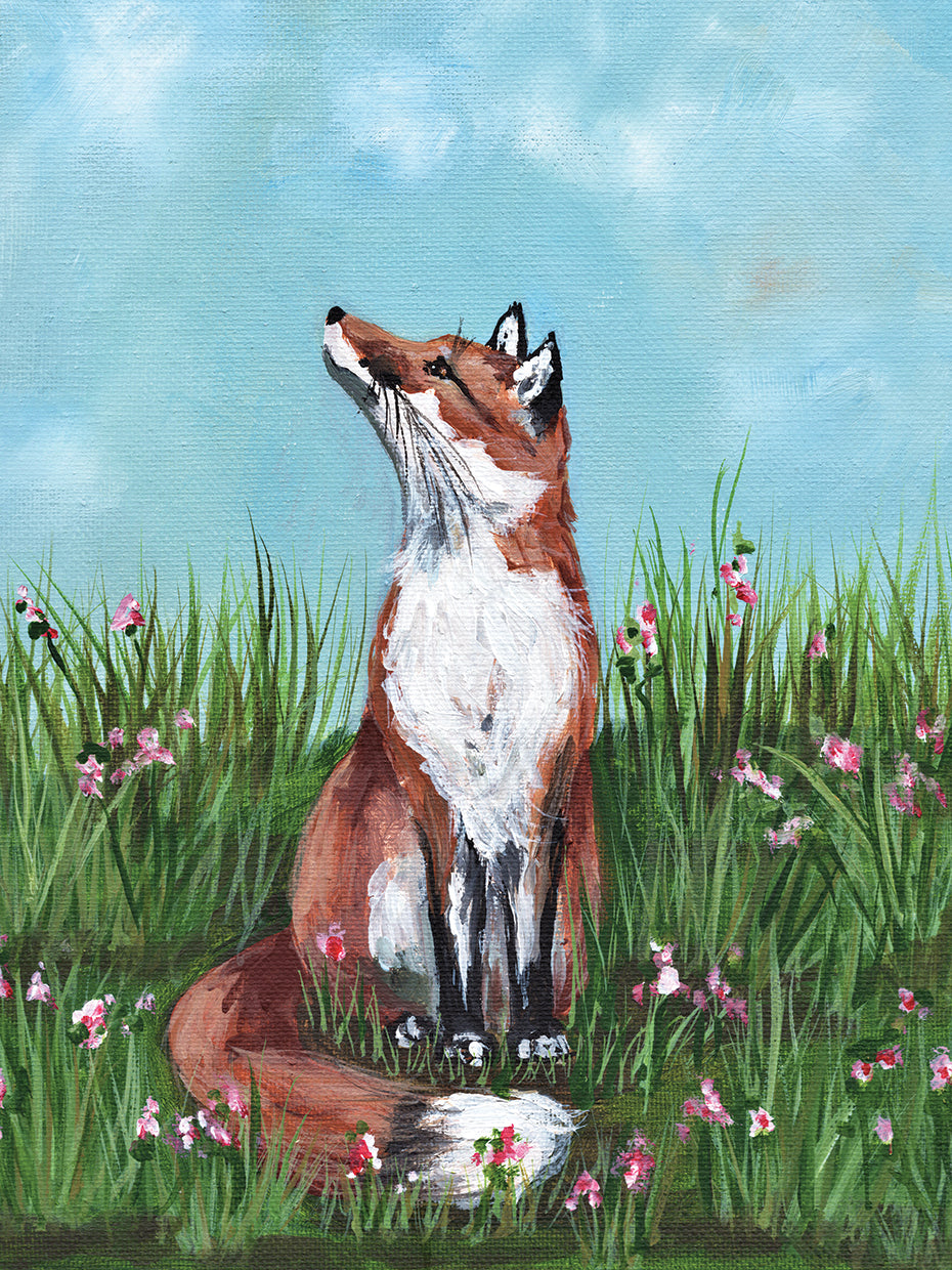 Fox in Flowers