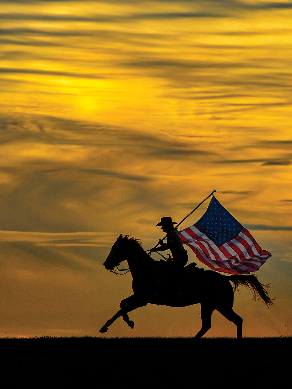 Patriotic Run Sunset