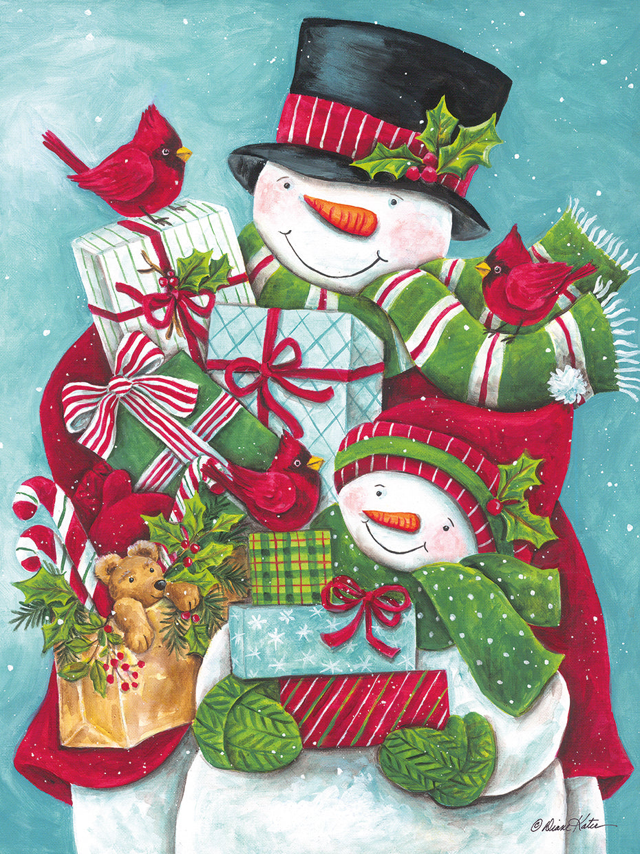 Snow Family Christmas Shopping