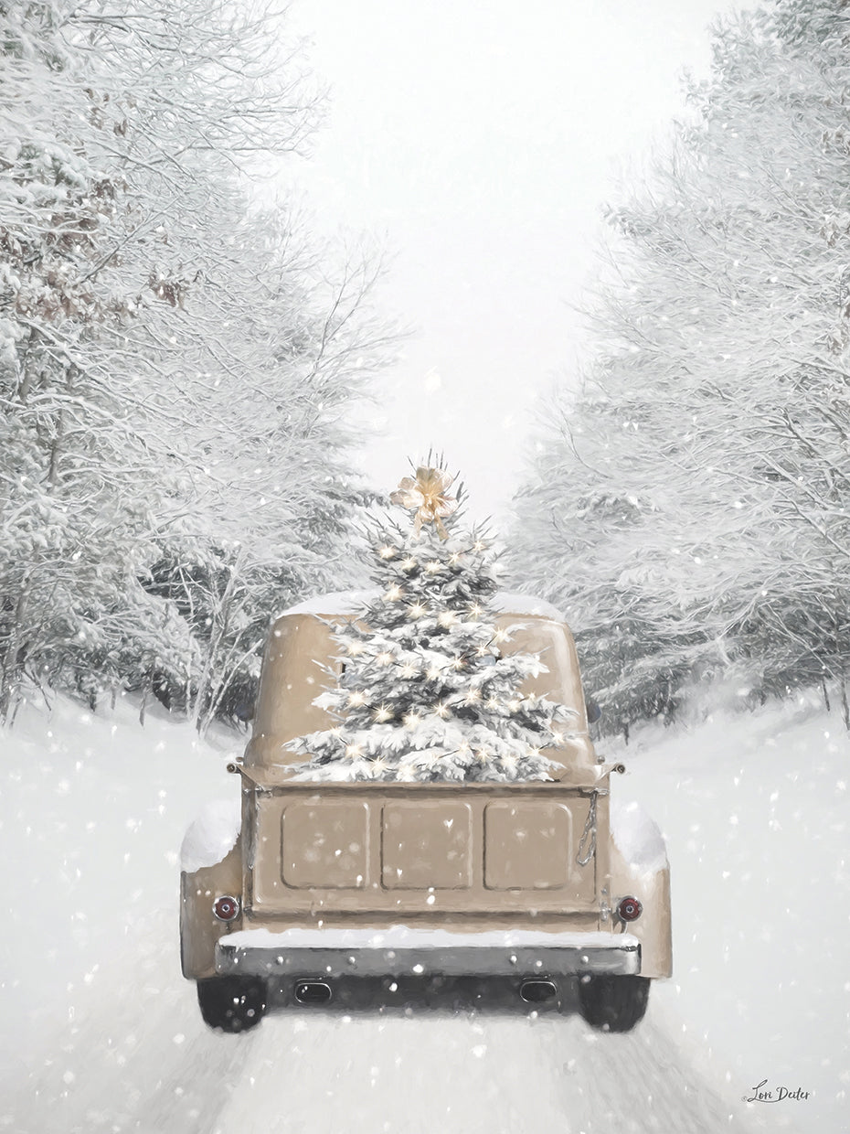 Gold Christmas Truck