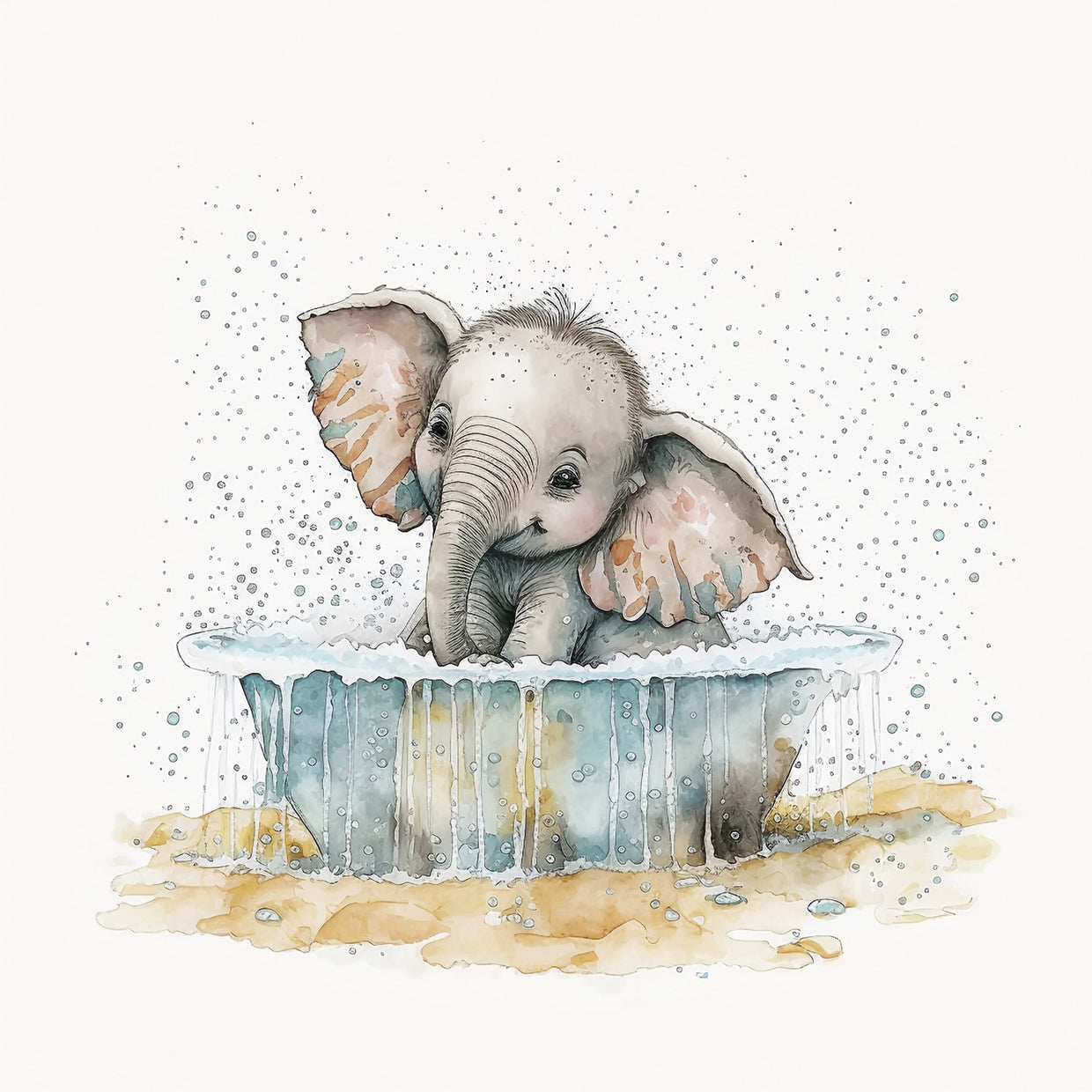 Elephant in Bathtub 6