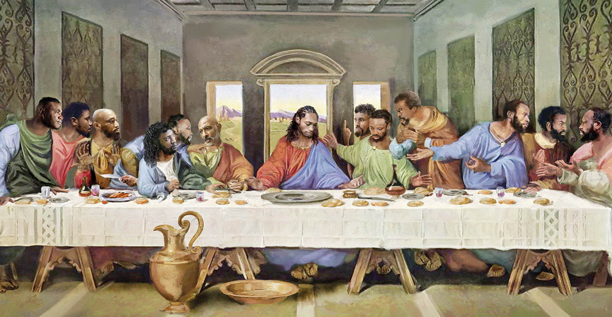 Last Supper Black Panel
