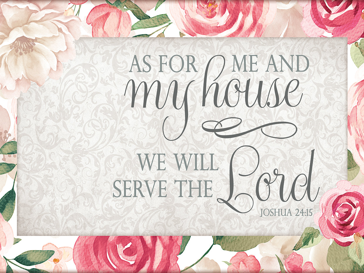 Floral Serve the Lord