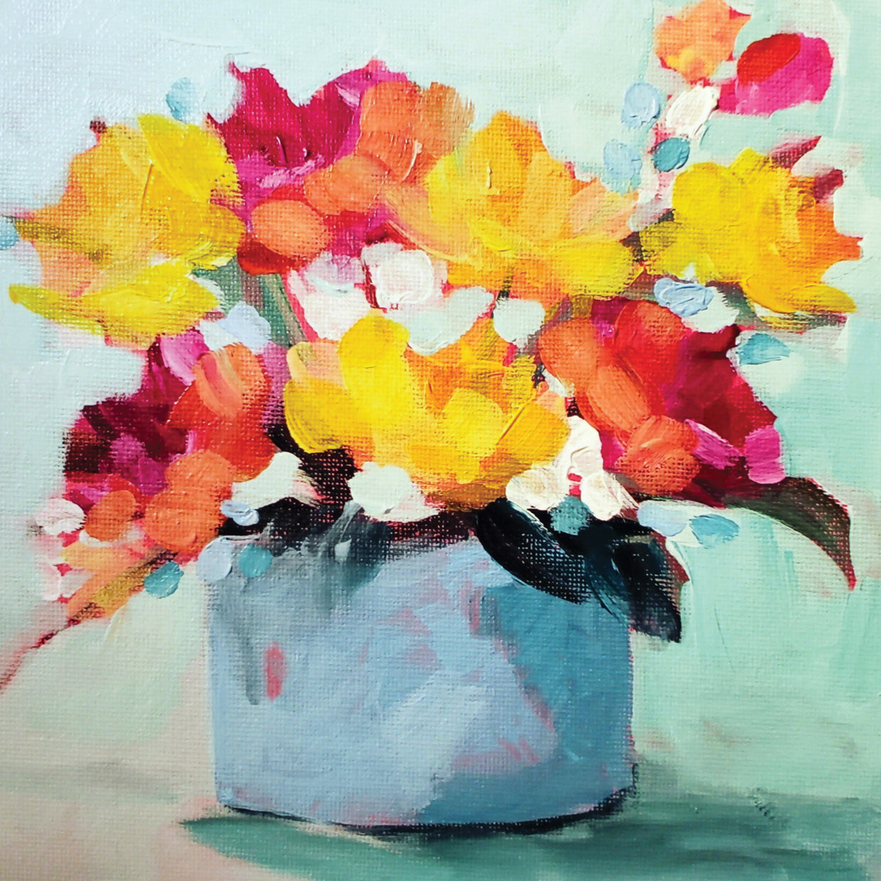 Yellow and Pink Flowers