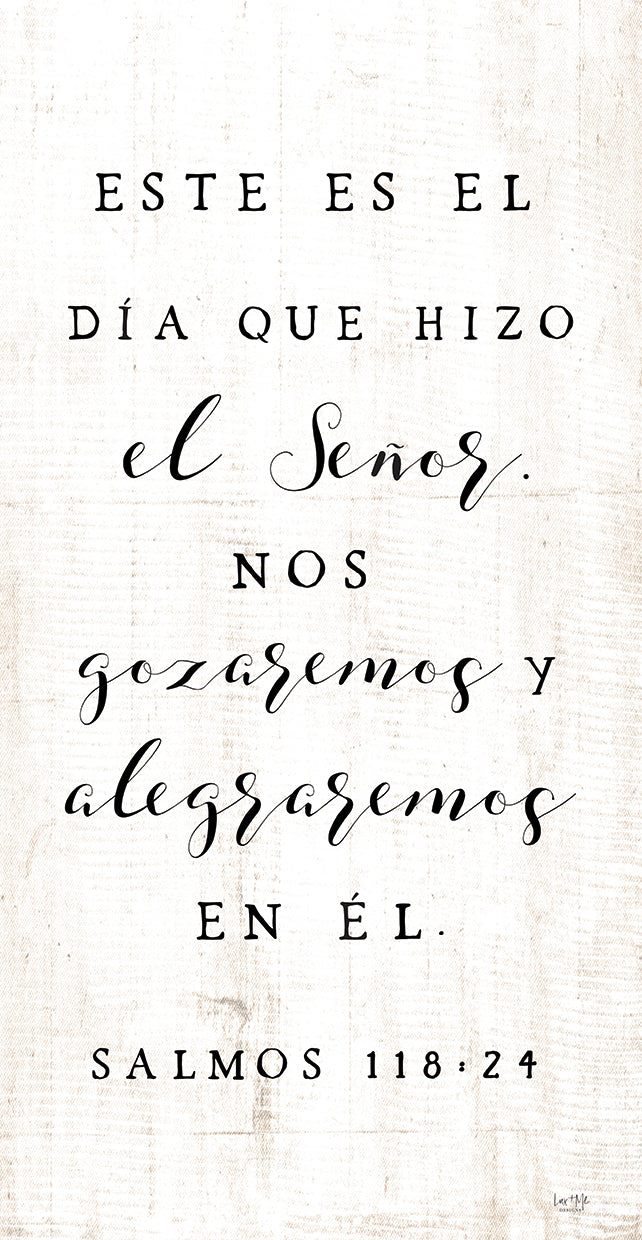 Lux + Me Designs's Psalms, Religious, Spanish, Typography, Signs Canvas ...