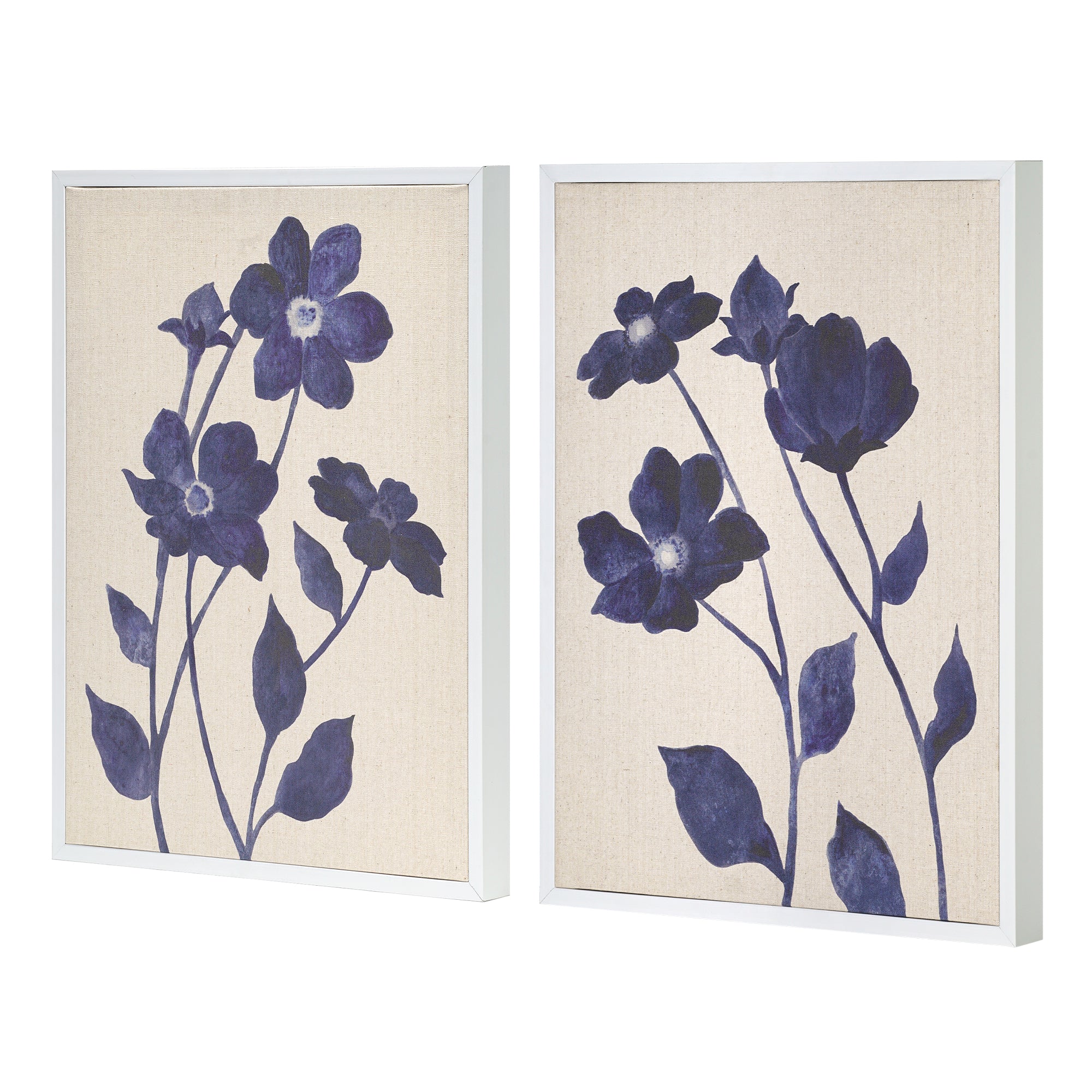 Linen - Indigo Bloom I & II
