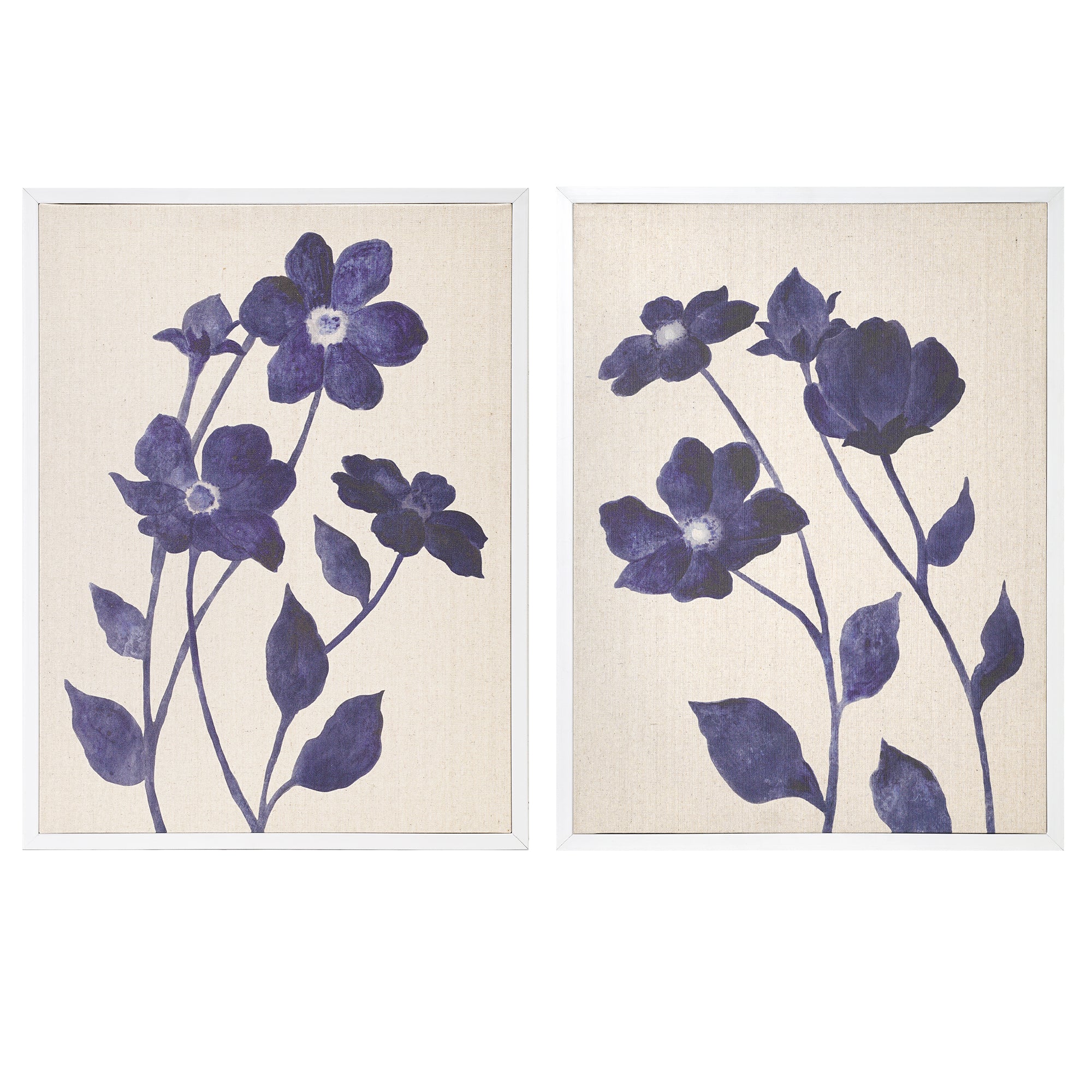 Linen - Indigo Bloom I & II