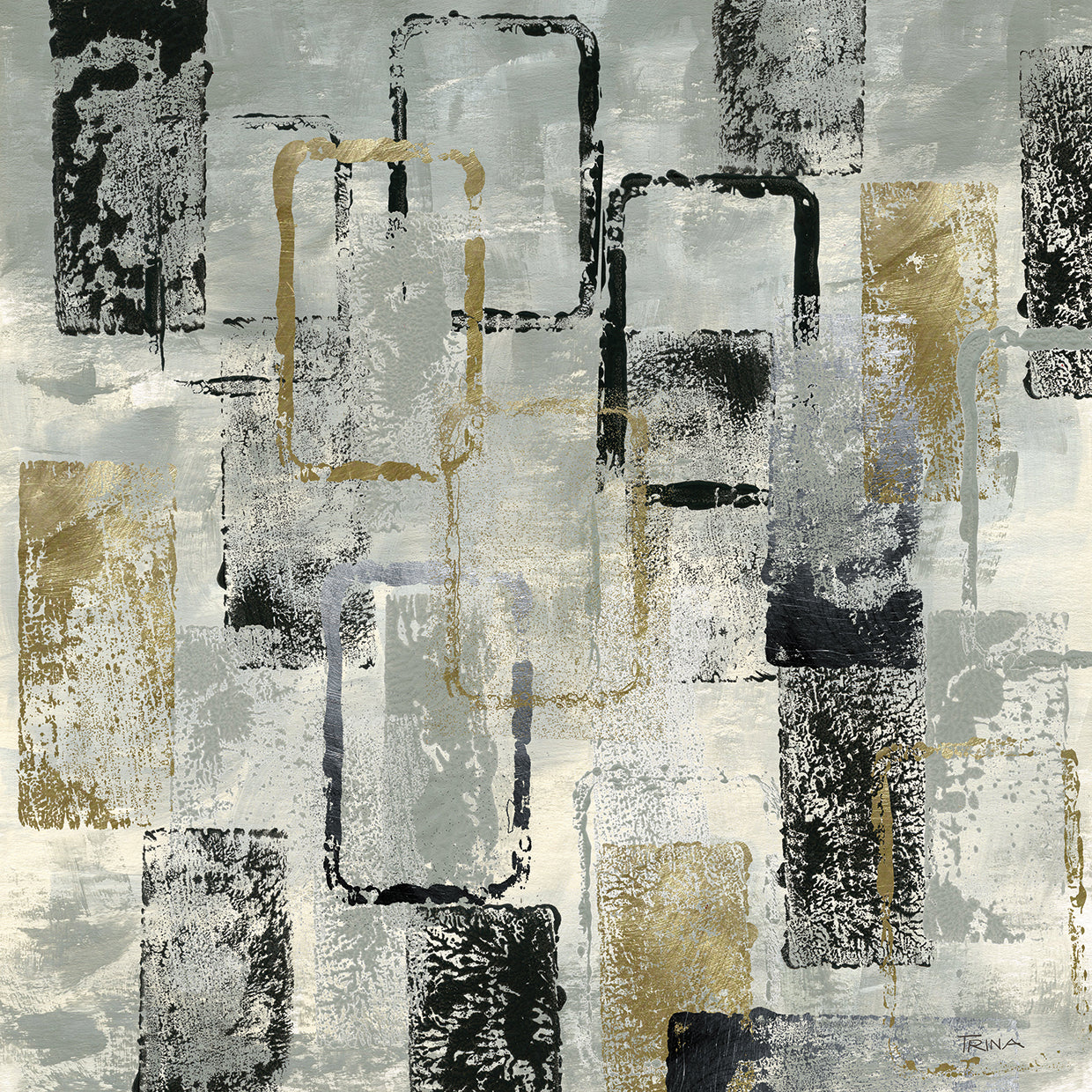 Rectangle Glam Mixed Metals