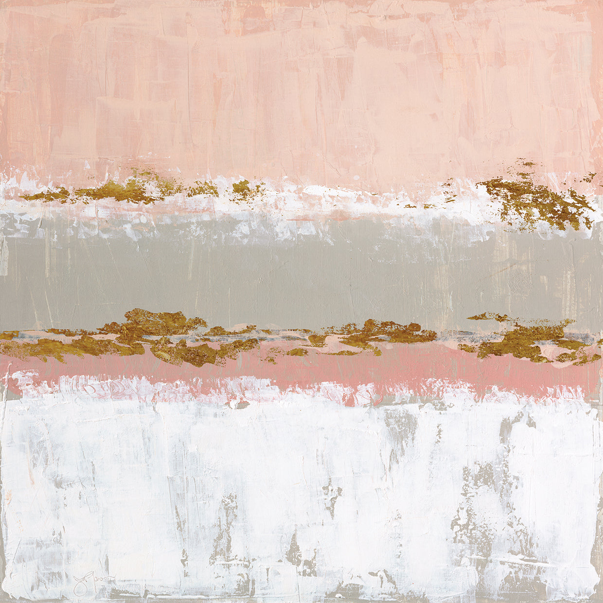 Sedona Sunset by Janet Tava is a bold painterly abstract painting printed on canvas or framed canvas