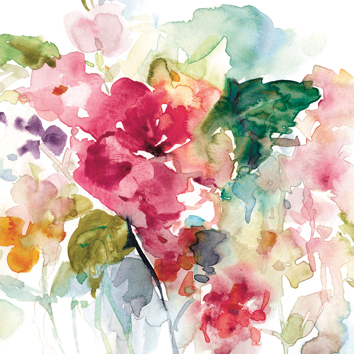 Citrus Floral Punch by Carol Robinson - lowest price wall art work on large canvas & framed canvas prints