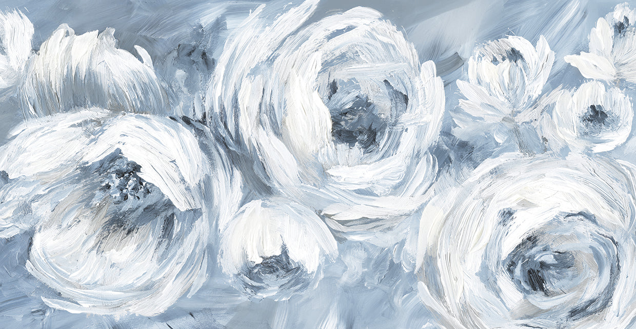 Contemporary Blues by Nan - museum quality wall art work on large canvas & framed canvas prints