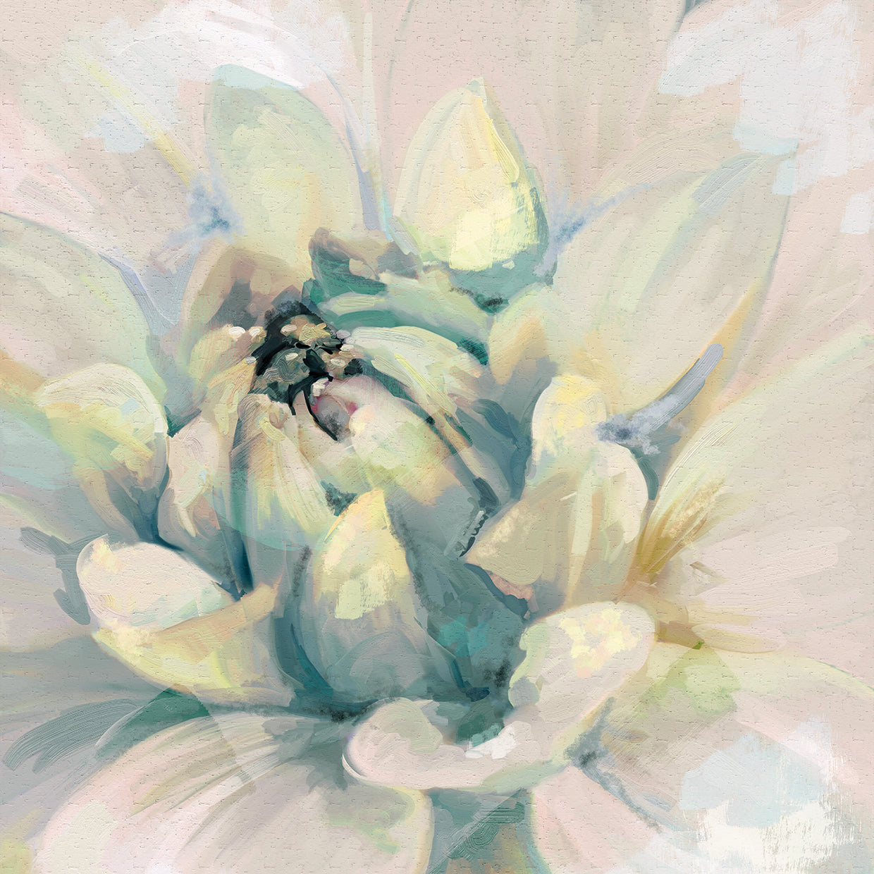 Glorious Blooms I Bright Square