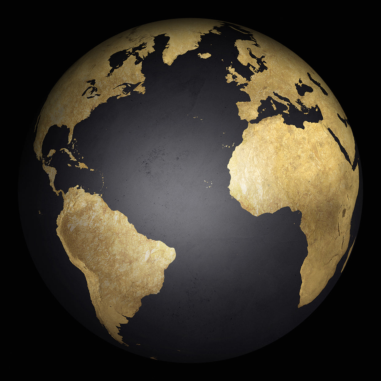 Black & Gold Globe