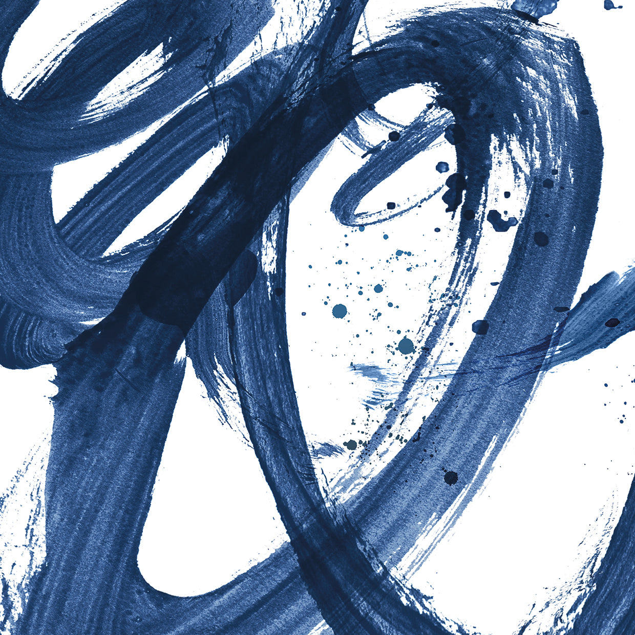 Indigo Brushstrokes
