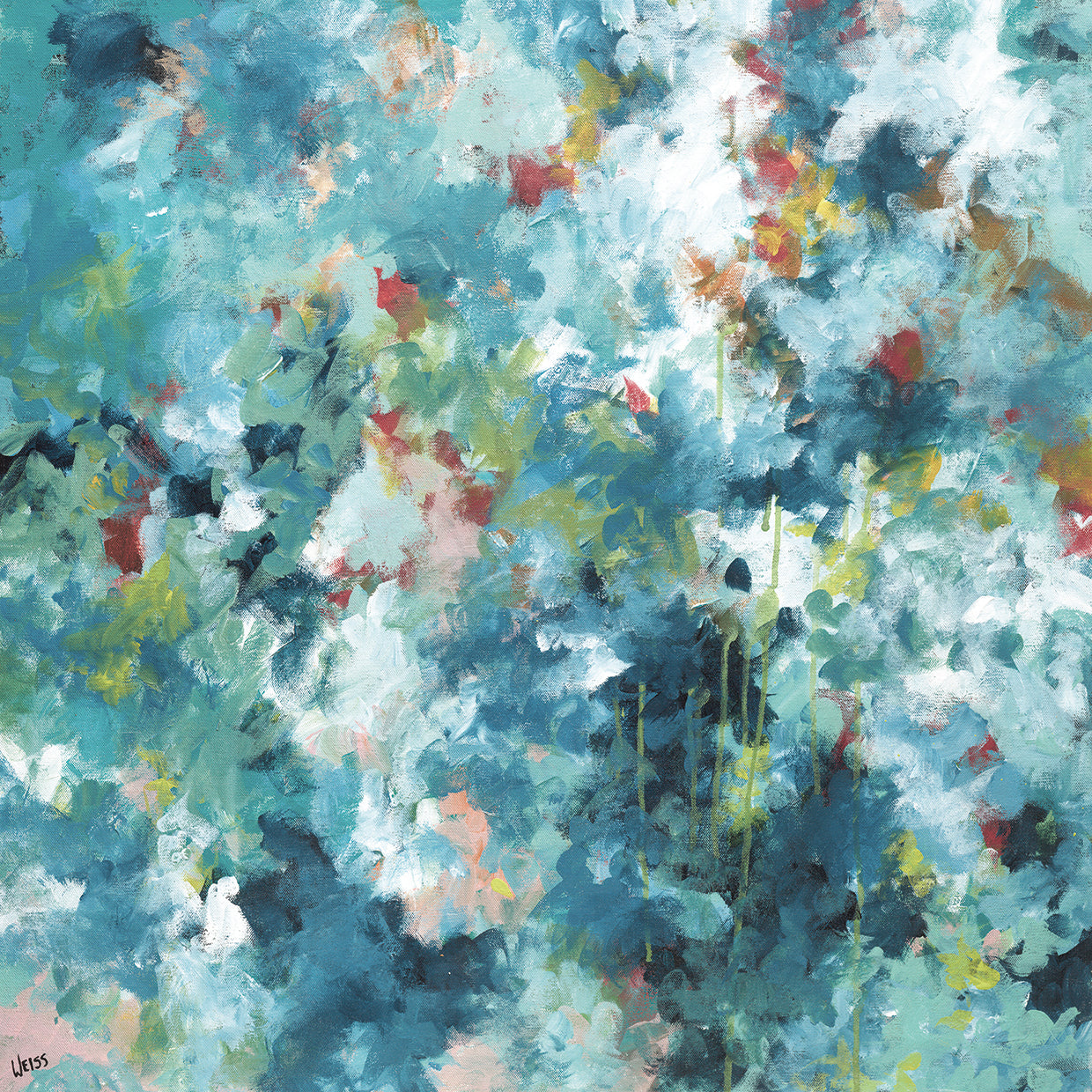 Rainforest by Jan Weiss - top quality wall art work on large canvas & framed canvas prints