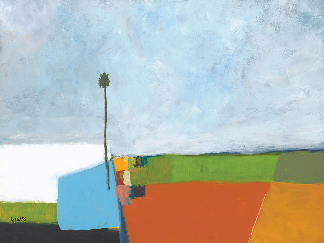 Under a Stormy Sky by Jan Weiss - museum quality wall art work on large canvas & framed canvas prints