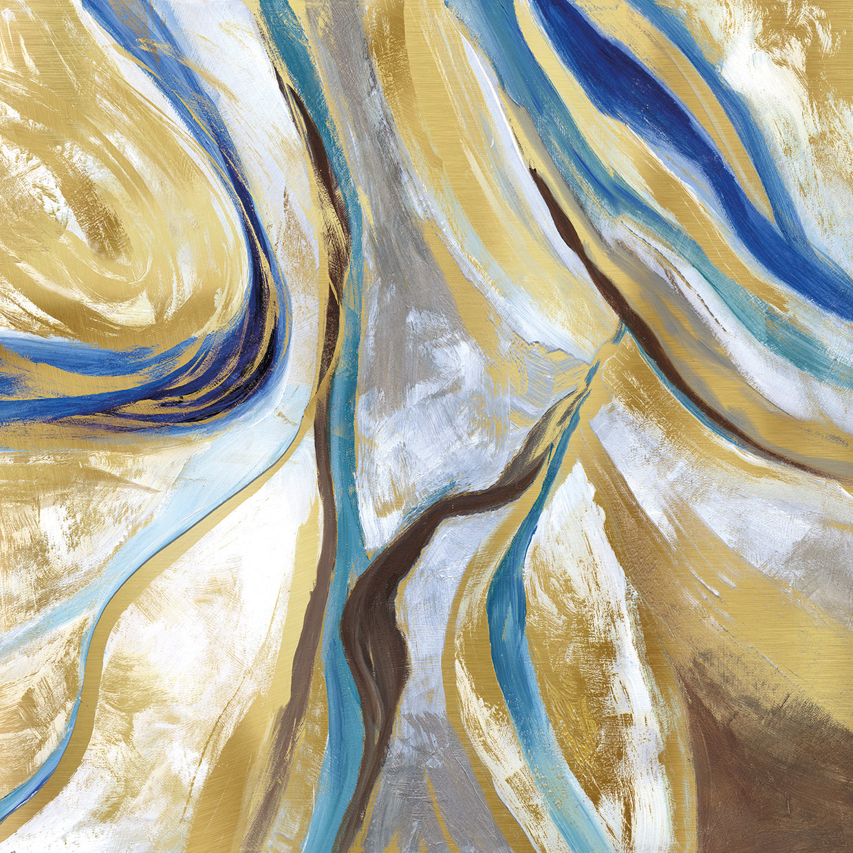 Agate & Gold II by Nan - lowest price wall art work on large canvas & framed canvas prints