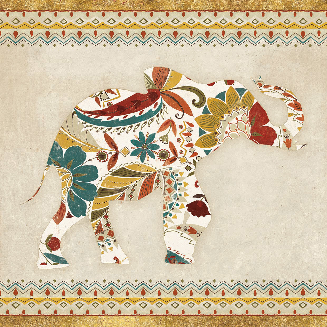 Boho Elephant I
