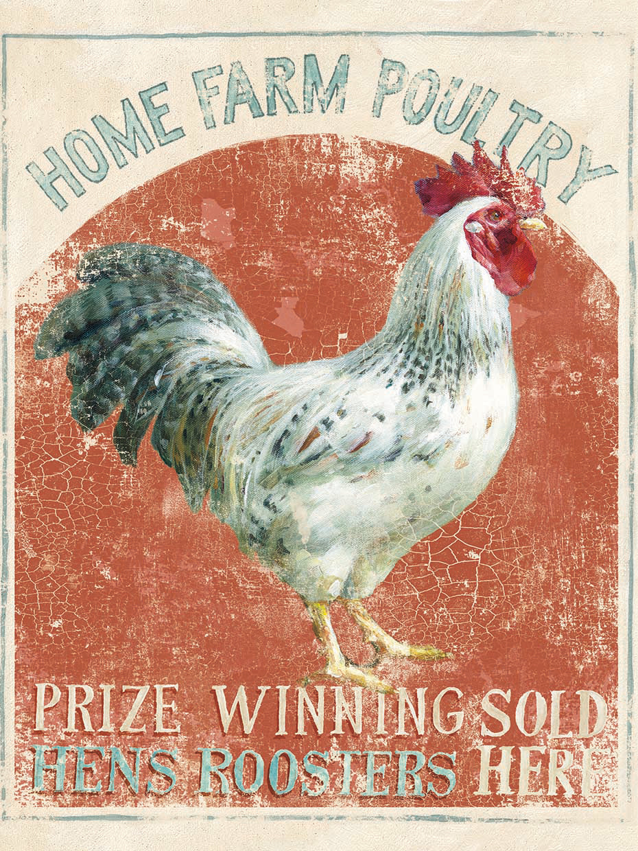 Farm Nostalgia IV by Danhui Nai - larger sizes handcrafted wall art work on large canvas & framed canvas prints