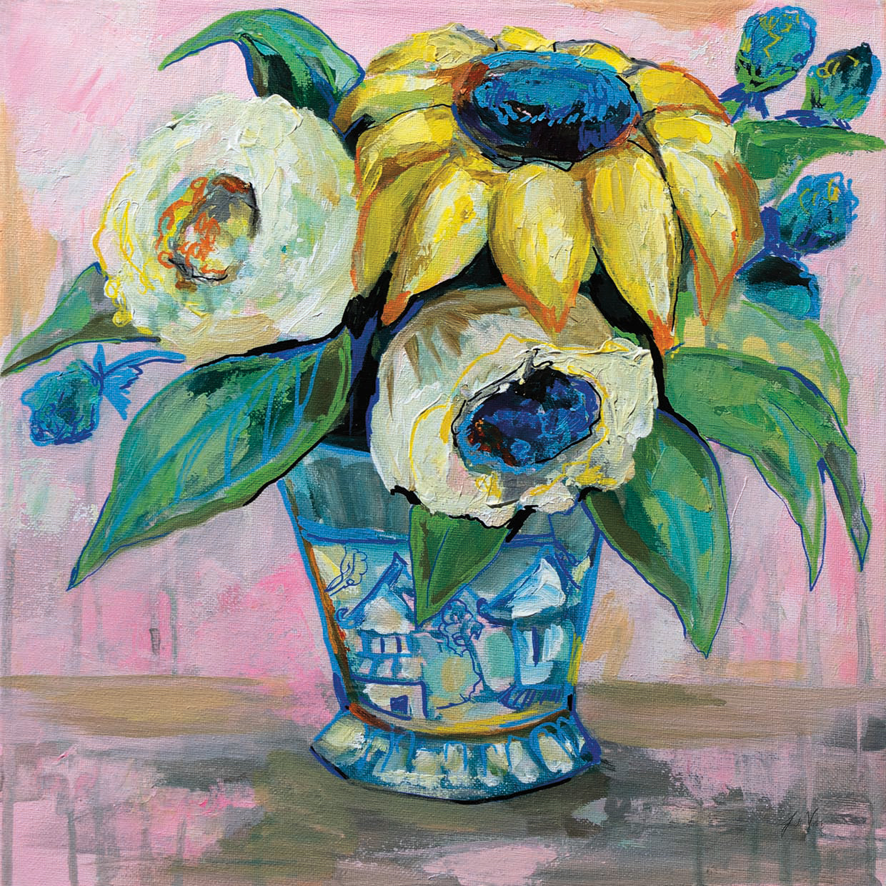 Ginger Jar II by Jeanette Vertentes - highest quality handcrafted wall art work on large canvas & framed canvas prints