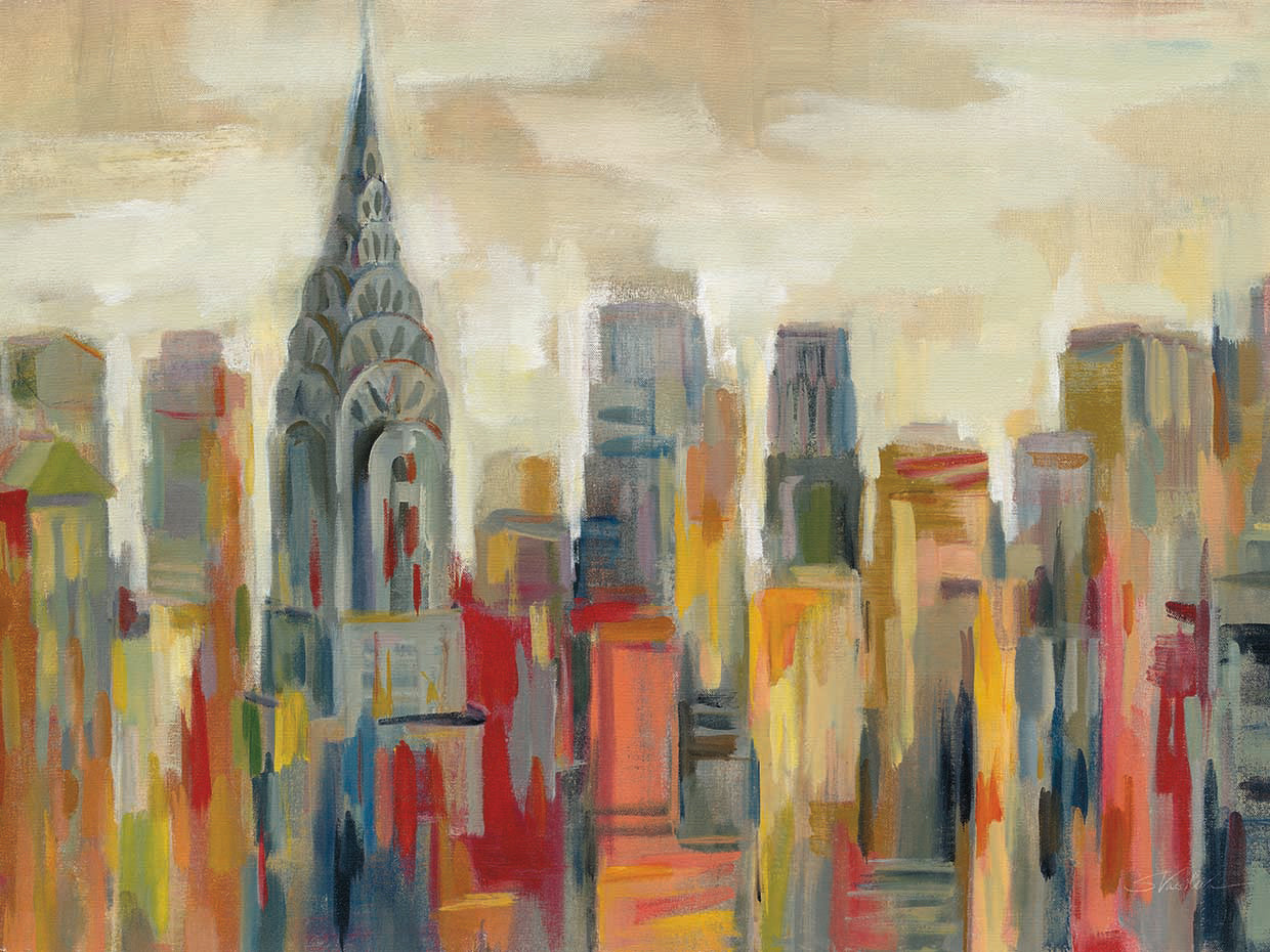 Manhattan - The Chrysler Building by Silvia Vassileva - lowest price wall art work on large canvas & framed canvas prints