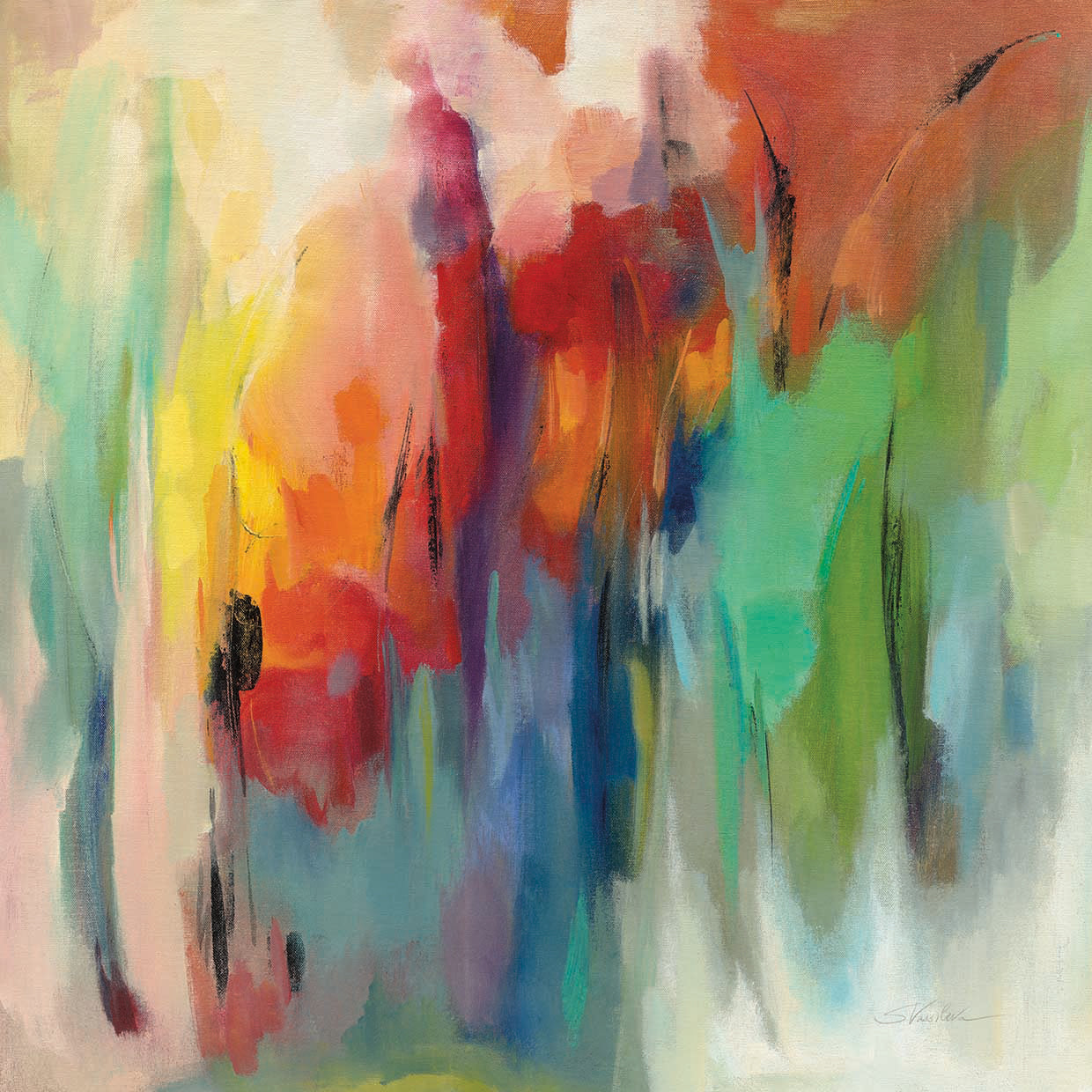 March Rainbow by Silvia Vassileva - top quality wall art work on large canvas & framed canvas prints