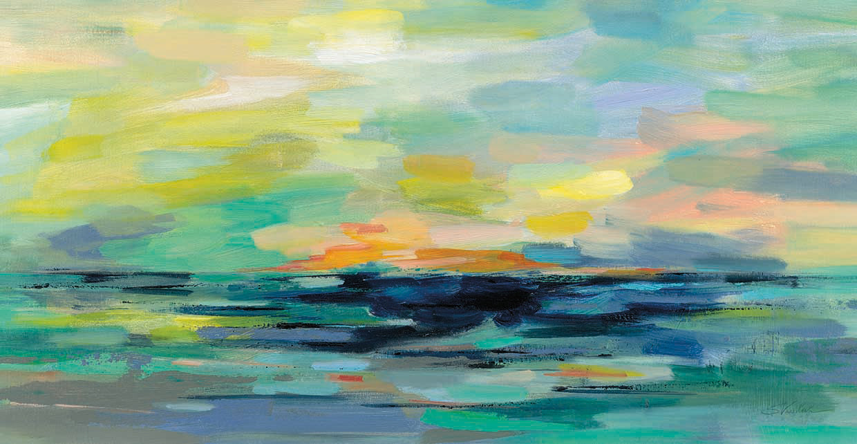 Pacific Beach by Silvia Vassileva - lowest price wall art work on large canvas & framed canvas prints