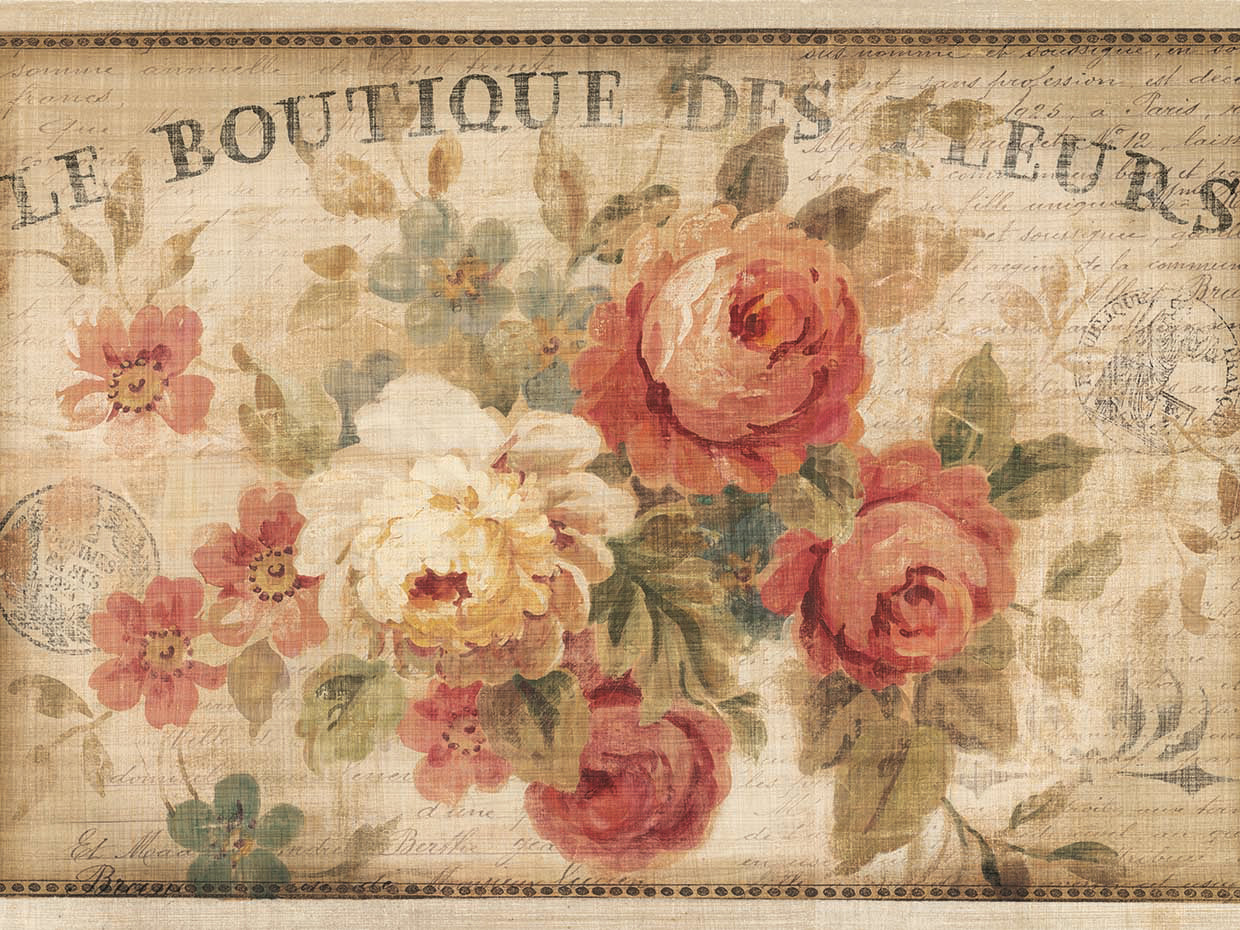 Parisian Flowers III by Danhui Nai - best quality handcrafted wall art work on large canvas & framed canvas prints