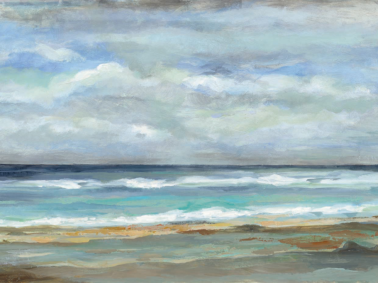 Seashore by Silvia Vassileva - larger sizes handcrafted wall art work on large canvas & framed canvas prints