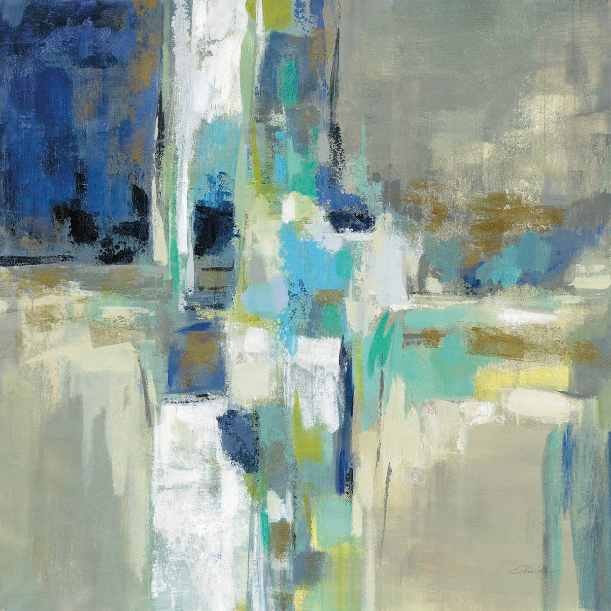 Spring Water by Silvia Vassileva - larger sizes handcrafted wall art work on large canvas & framed canvas prints