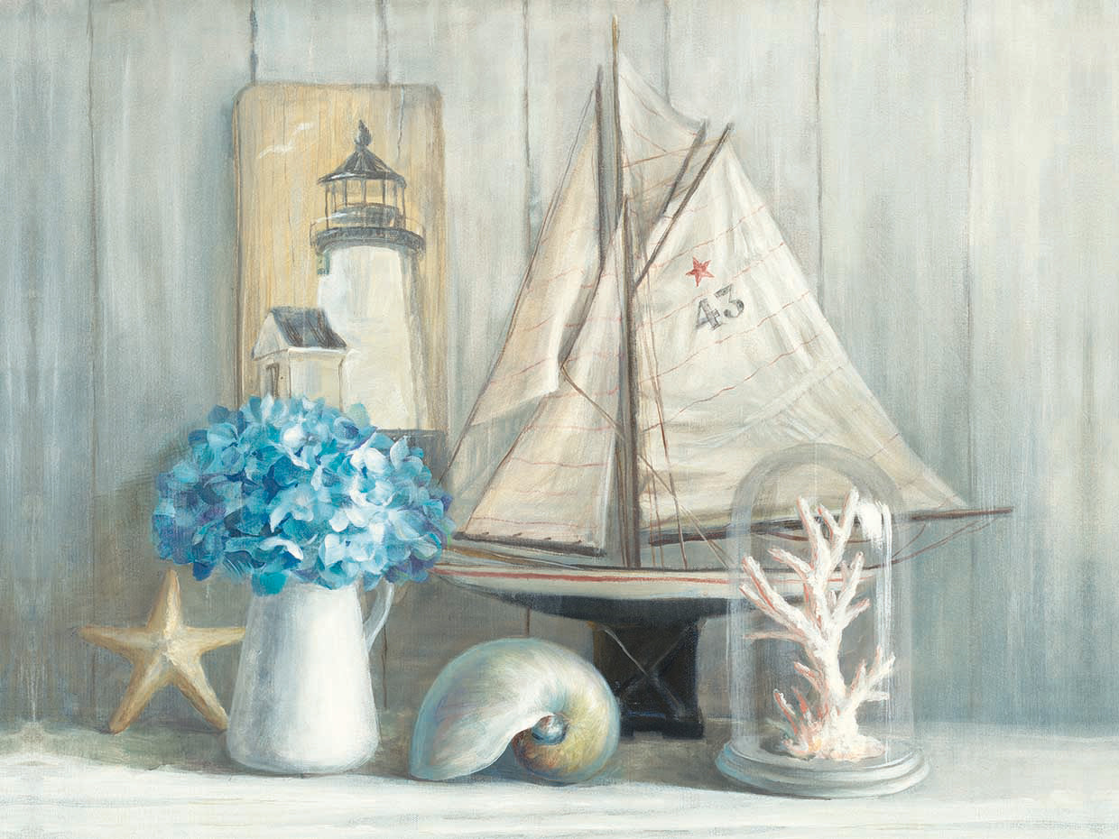 Summer House Crop by Danhui Nai - larger sizes handcrafted wall art work on large canvas & framed canvas prints