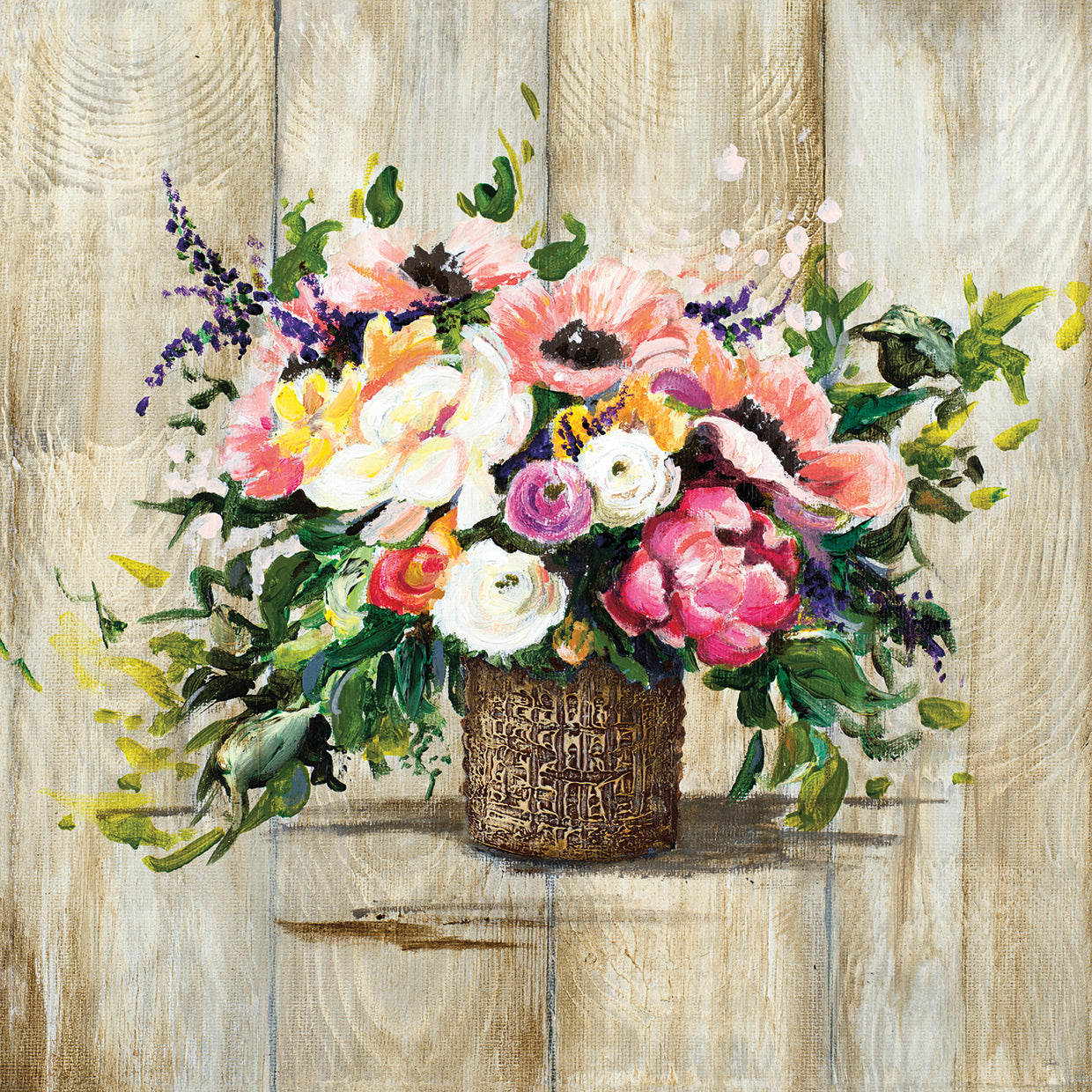 Basket with Flowers