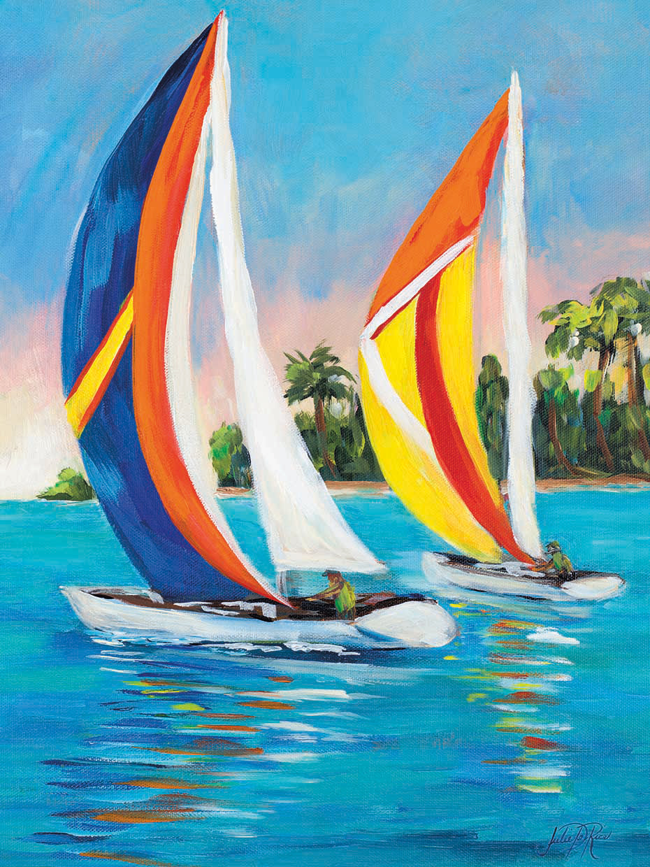 Morning Sails Vertical I