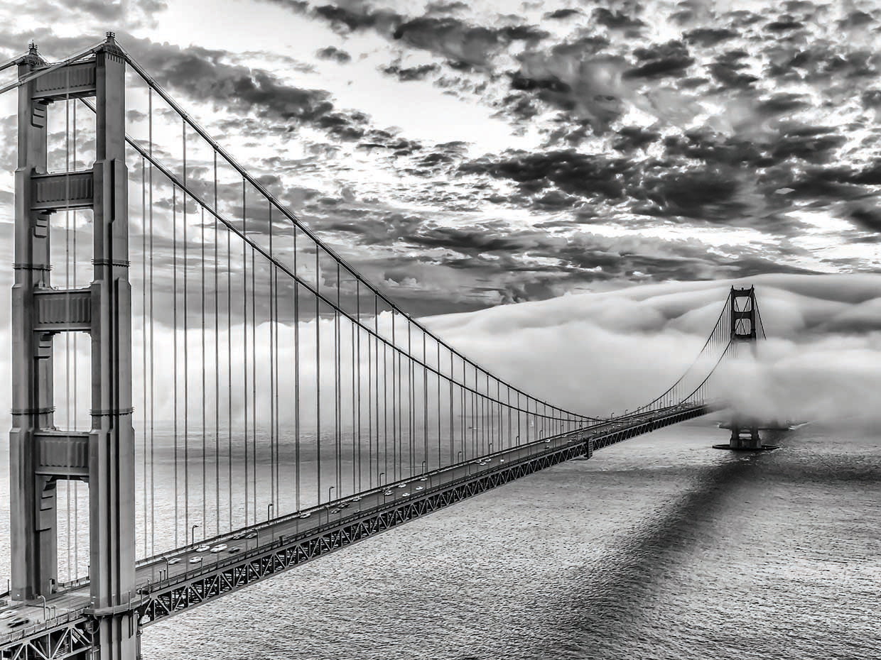 Evening Commute (BW)