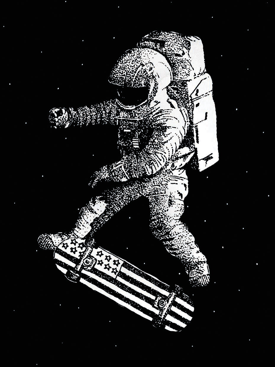 Kickflip in Space