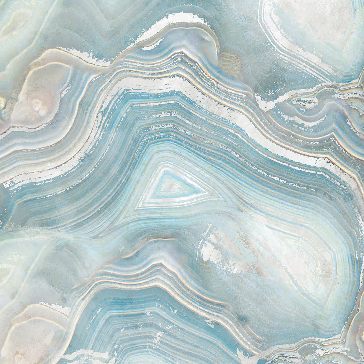 Agate in Blue I by Nan - best quality handcrafted wall art work on large canvas & framed canvas prints