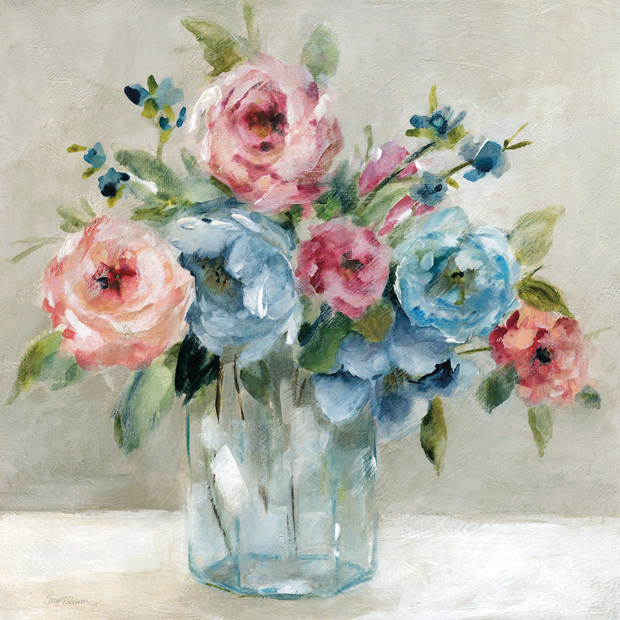 Blissful Blossoms by Carol Robinson - museum quality wall art work on large canvas & framed canvas prints